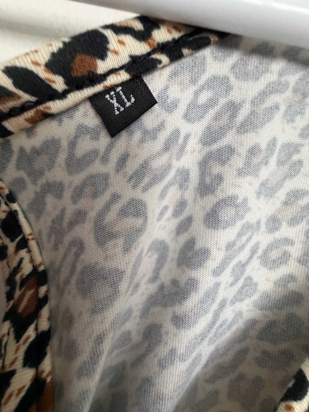 Sleeveless Leopard Print Maxi Dress in Beige and Black - Picture 3 of 3